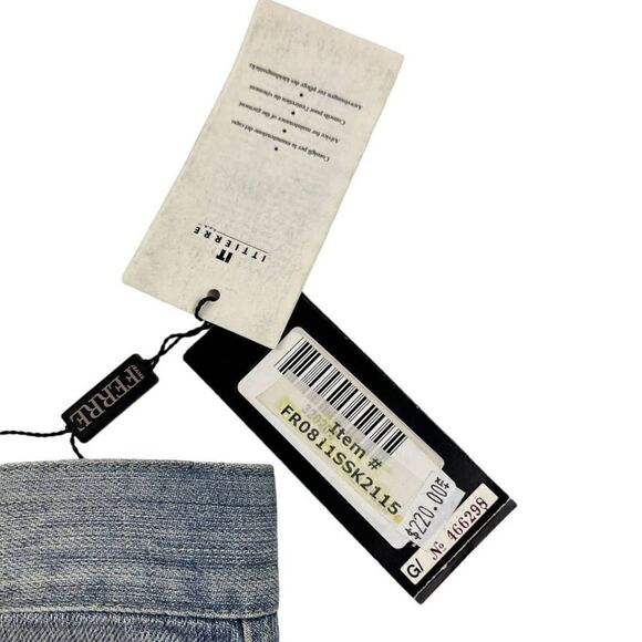 New GF FERRE Women US 28 Denim Pencil Washed Jean Skirt  Classic Casual Look - Picture 11 of 14